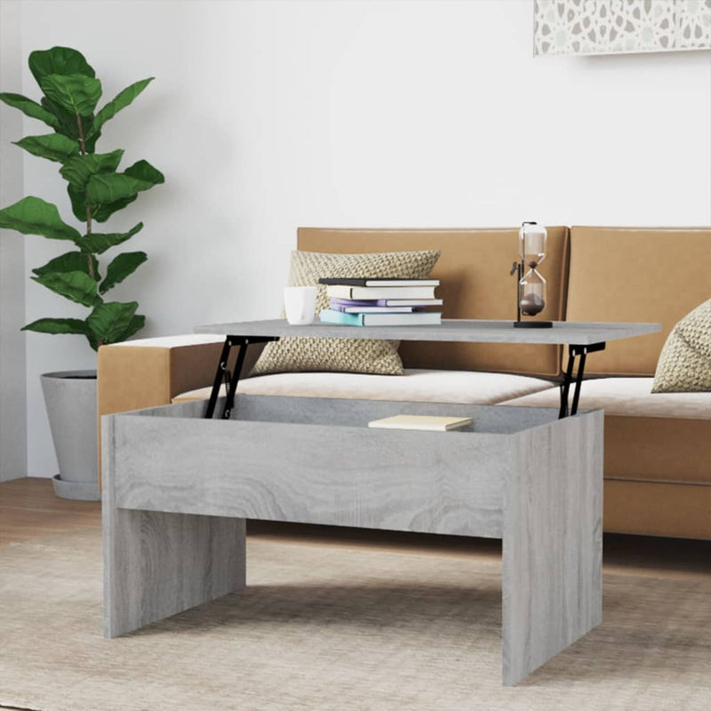 Couchtisch Grau Sonoma 80x50,5x41,5 cm Holzwerkstoff