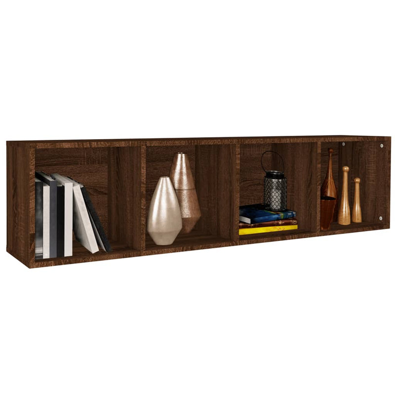 Bücherschrank/TV-Schrank Braun Eichen-Optik 36x30x143 cm