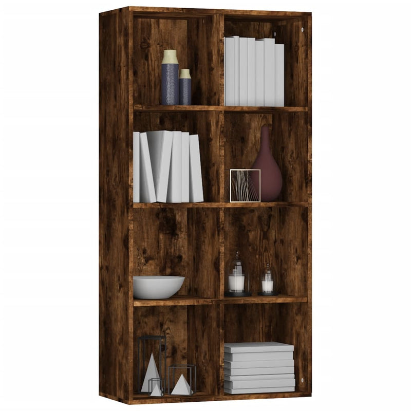 Bücherregal/Sideboard Räuchereiche 66×30×130 cm Holzwerkstoff