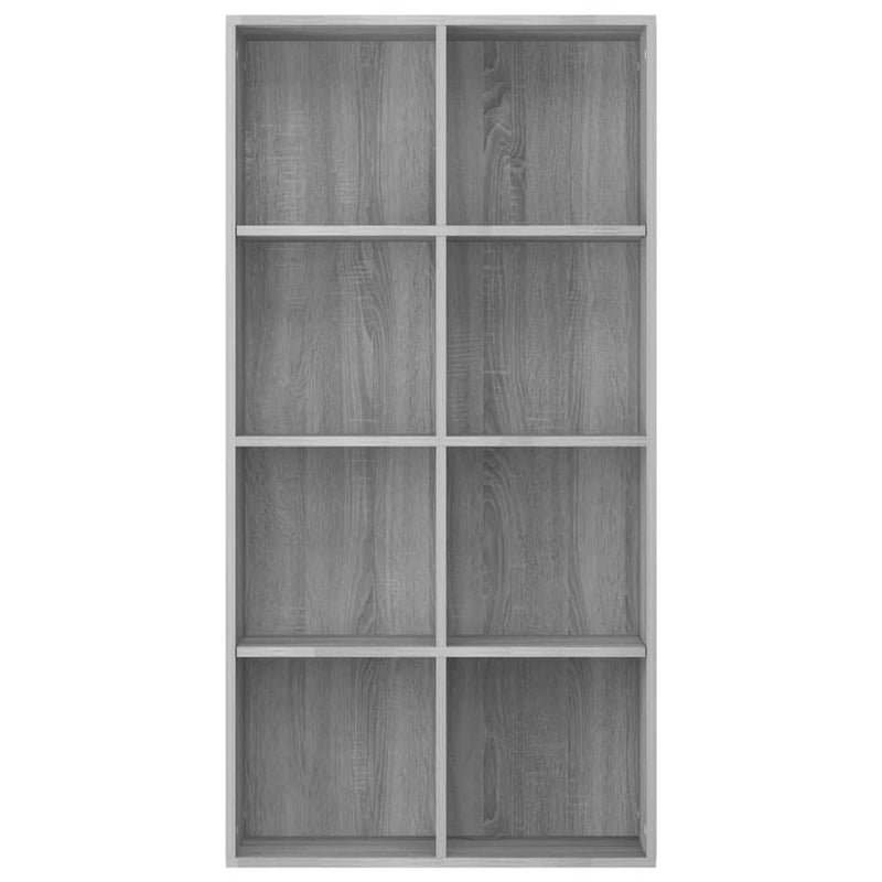 Bücherregal/Sideboard Grau Sonoma 66×30×130 cm Holzwerkstoff