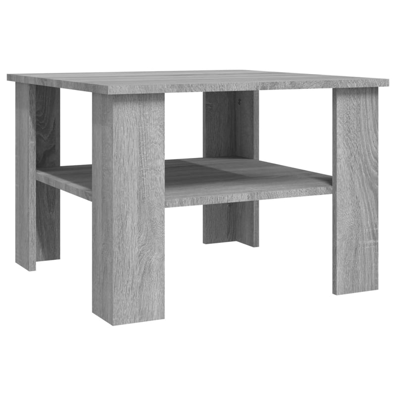 Couchtisch Grau Sonoma 60x60x42 cm Holzwerkstoff