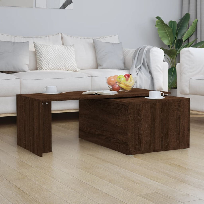 Couchtisch Braun Eichen-Optik 150x50x35 cm Holzwerkstoff