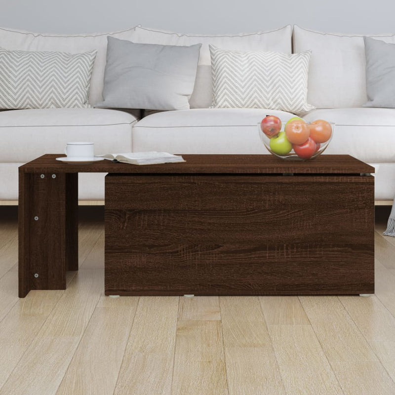 Couchtisch Braun Eichen-Optik 150x50x35 cm Holzwerkstoff