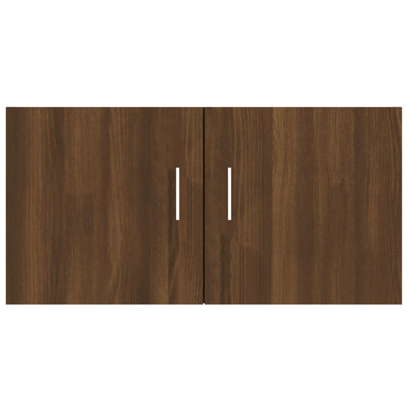 Wandschrank Braun Eichen-Optik 80x39x40 cm Holzwerkstoff