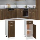 Hängeschrank Braun Eichen-Optik 20X29,5X60 Cm Holzwerkstoff Braune Eiche