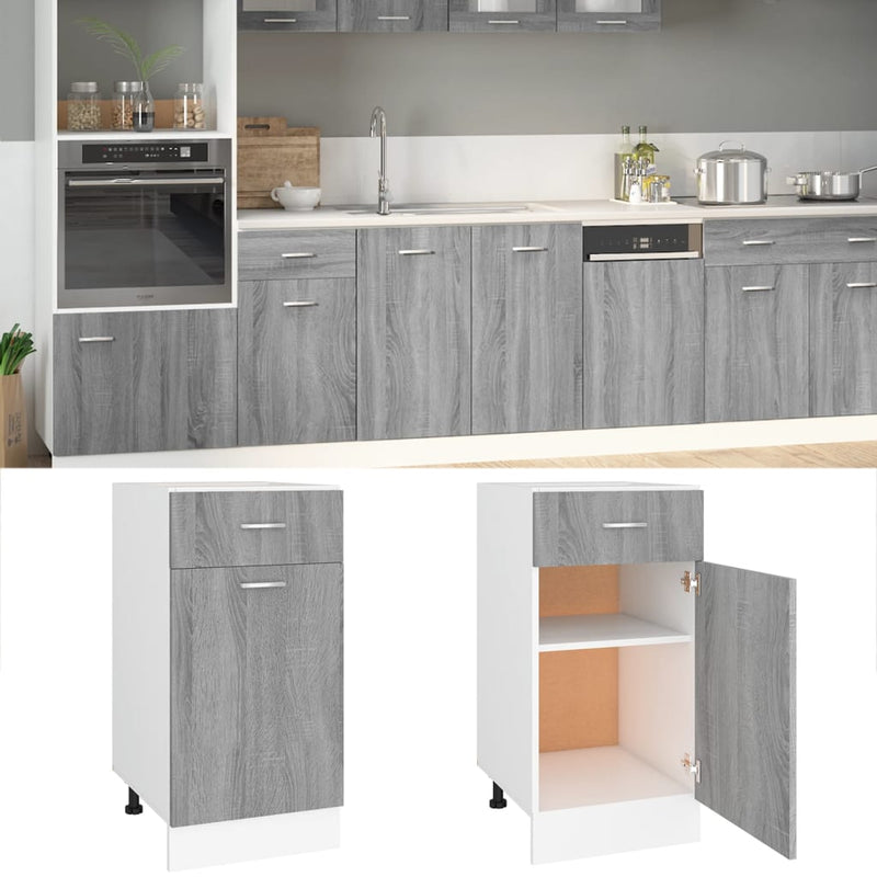 Hängeschrank 20X29,5X60 Cm Holzwerkstoff Grau Sonoma