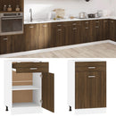 Hängeschrank Braun Eichen-Optik 20X29,5X60 Cm Holzwerkstoff Braune Eiche
