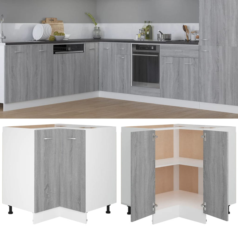 Hängeschrank 20X29,5X60 Cm Holzwerkstoff Grau Sonoma
