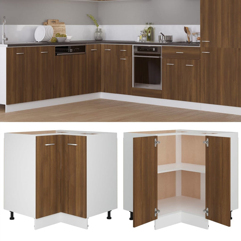 Hängeschrank Braun Eichen-Optik 20X29,5X60 Cm Holzwerkstoff Braune Eiche