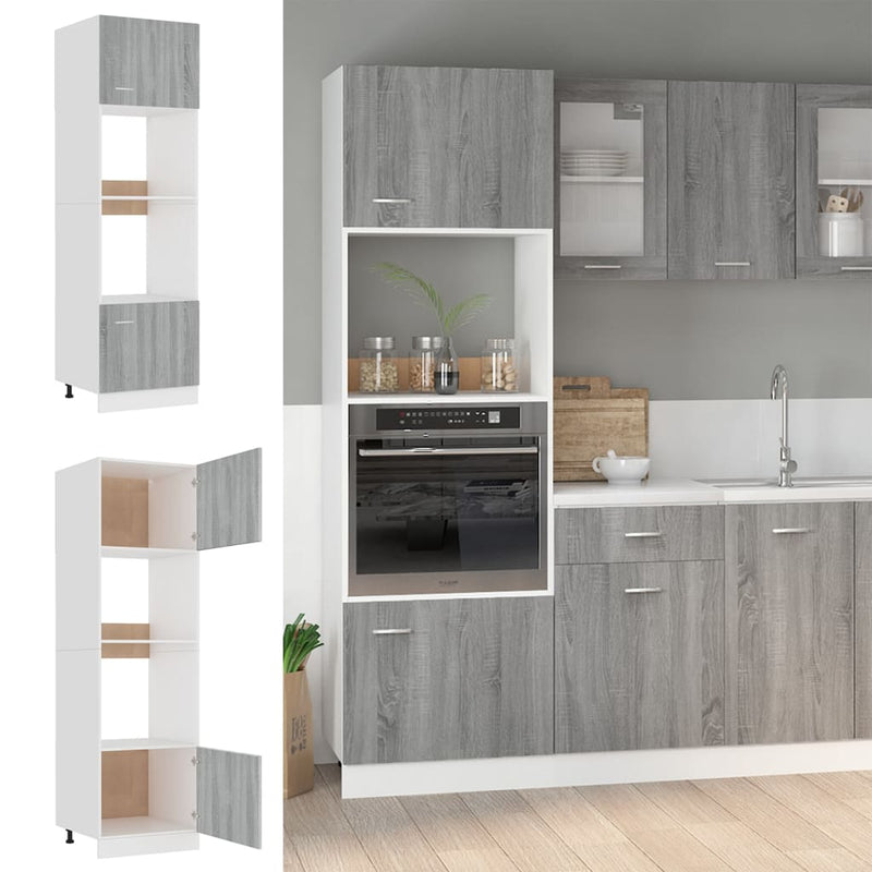 Hängeschrank 20X29,5X60 Cm Holzwerkstoff Grau Sonoma