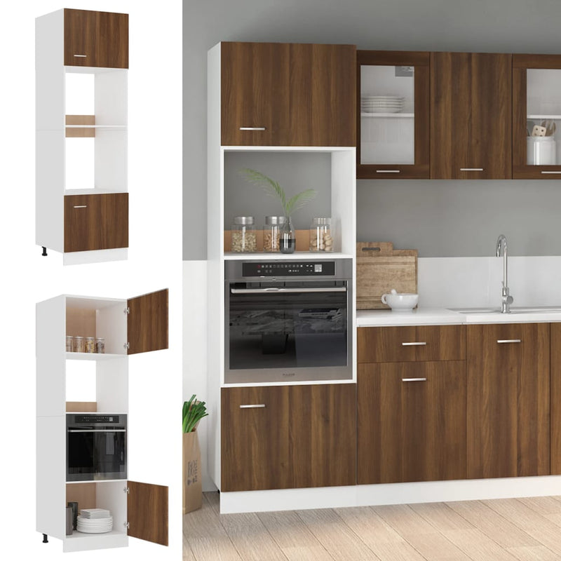 Hängeschrank Braun Eichen-Optik 20X29,5X60 Cm Holzwerkstoff Braune Eiche