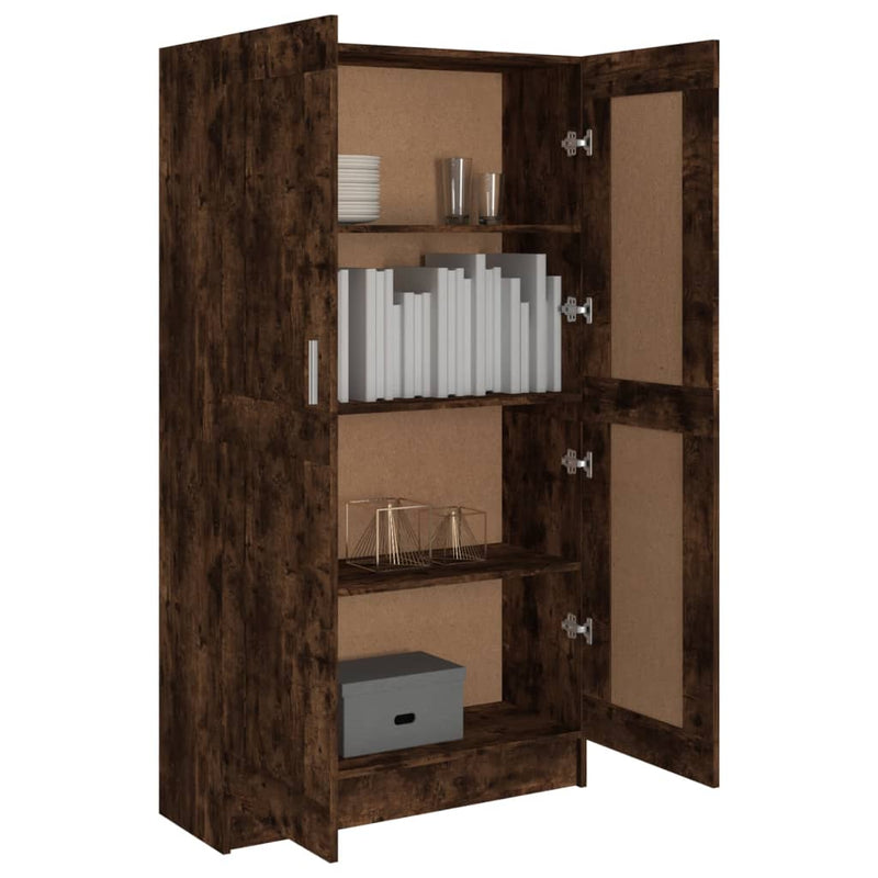 Bücherschrank Räuchereiche 82,5x30,5x150 cm Holzwerkstoff