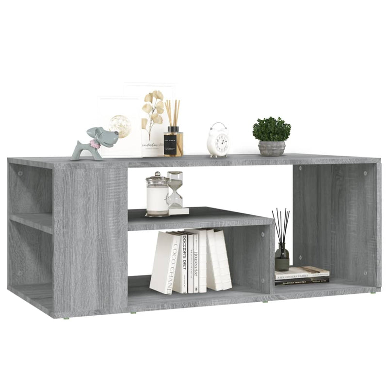 Couchtisch Grau Sonoma 100x50x40 cm Holzwerkstoff