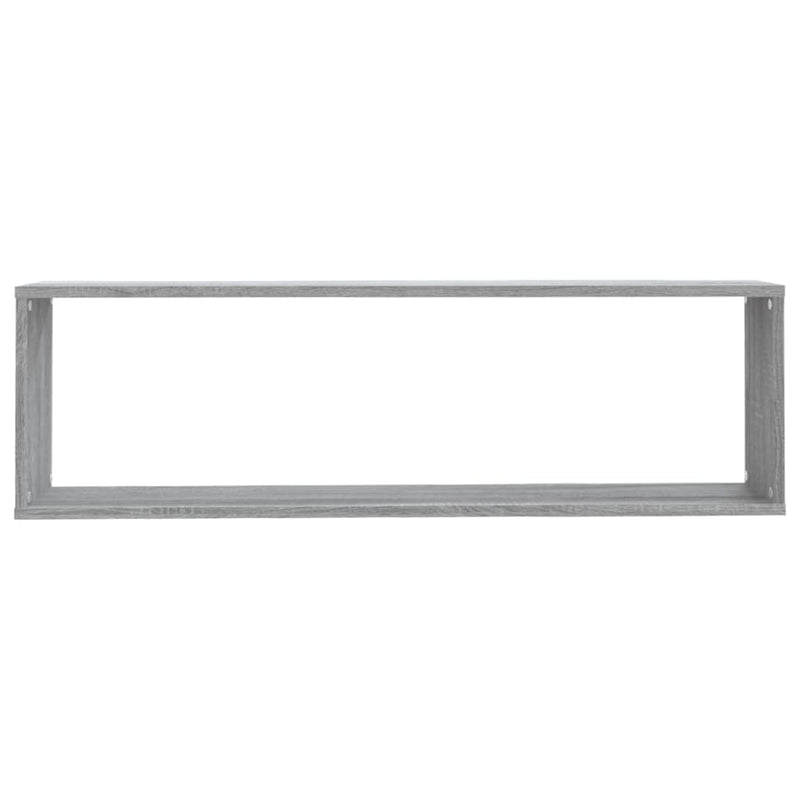 Wandregale 2 Stk. Grau Sonoma 100x15x30 cm Holzwerkstoff