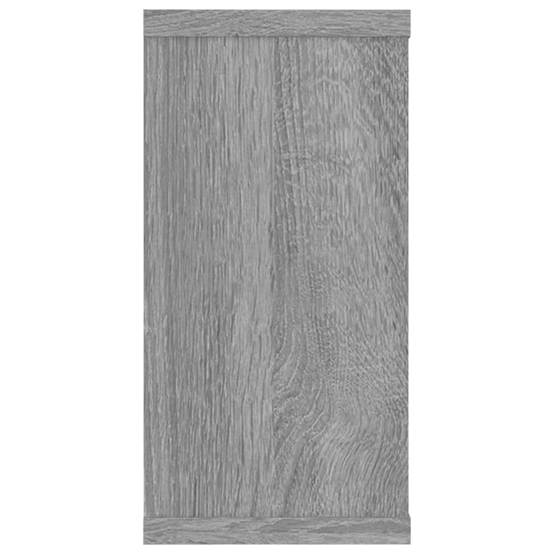 Wandregale 2 Stk. Grau Sonoma 100x15x30 cm Holzwerkstoff