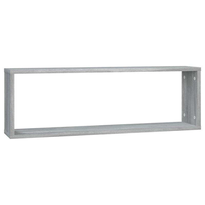 Wandregale 2 Stk. Grau Sonoma 80x15x26,5 cm Holzwerkstoff