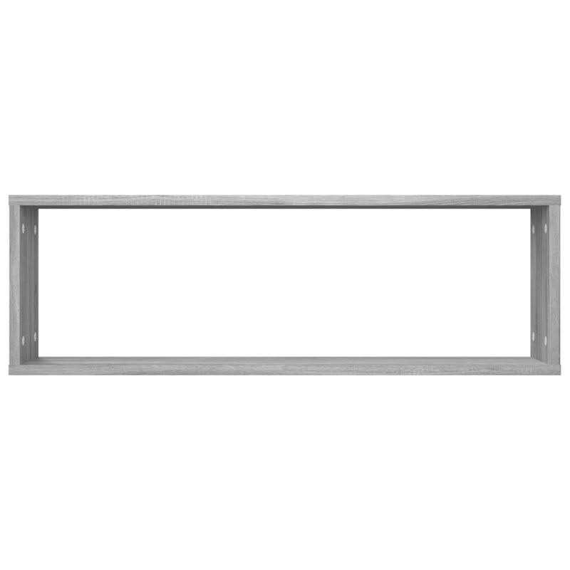 Wandregale 2 Stk. Grau Sonoma 80x15x26,5 cm Holzwerkstoff