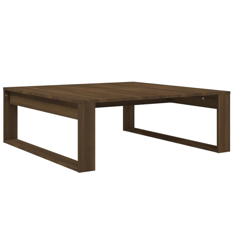 Couchtisch Braun Eichen-Optik 100x100x35 cm Holzwerkstoff