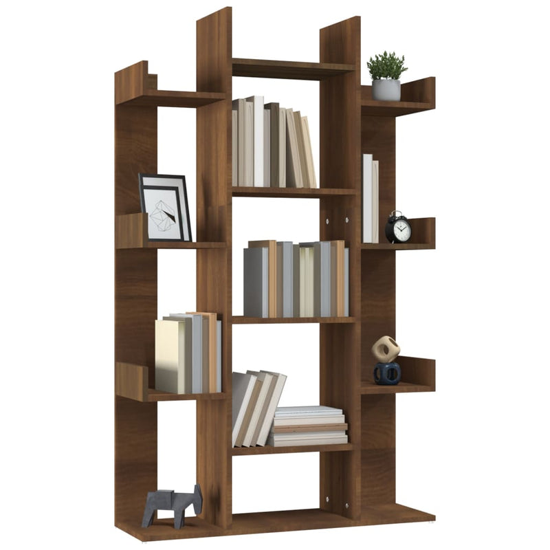 Bücherregal Braun Eichen-Optik 86x25,5x140 cm Holzwerkstoff