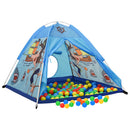 Spielzelt Mit 250 Bällen Blau 120X120X90 Cm
