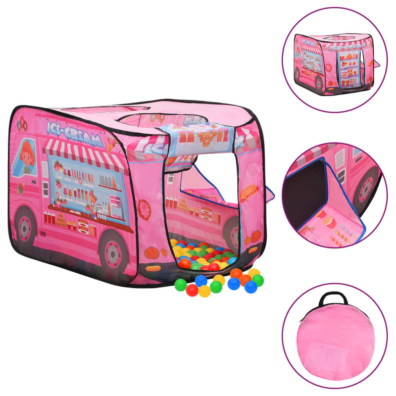 Kinder-Spielzelt Mit 250 Bällen Rosa 70X112X70 Cm