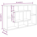 Wandregal 85X16X52,5 Cm Holzwerkstoff