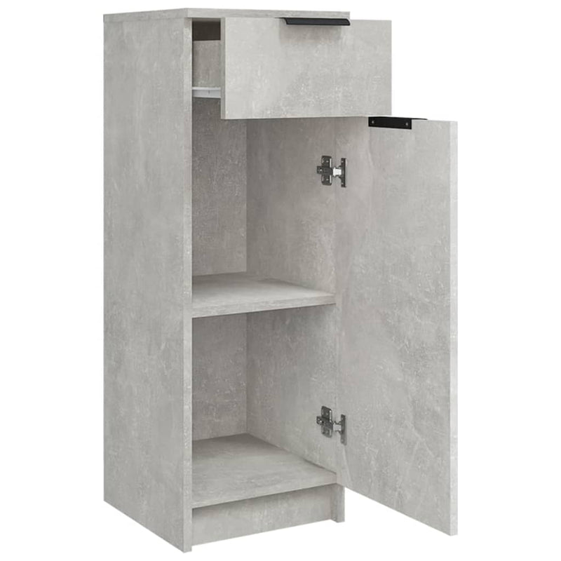 Badschrank Betongrau 32X34X90 Cm Holzwerkstoff