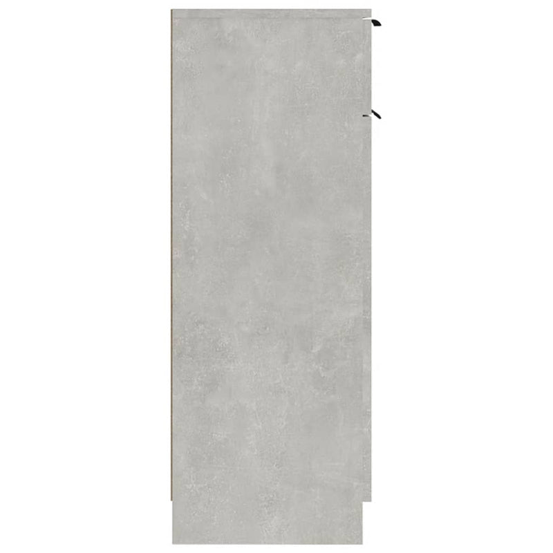 Badschrank Betongrau 32X34X90 Cm Holzwerkstoff