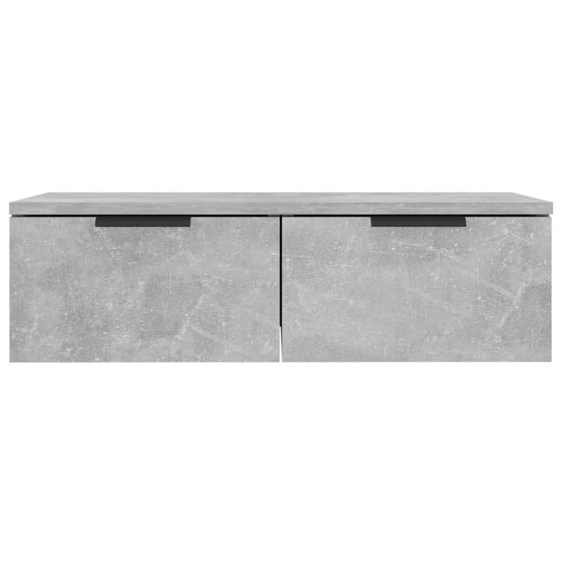 Wandschrank Betongrau 68x30x20 cm Holzwerkstoff