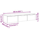 Wandschrank 102X30X20 Cm Holzwerkstoff