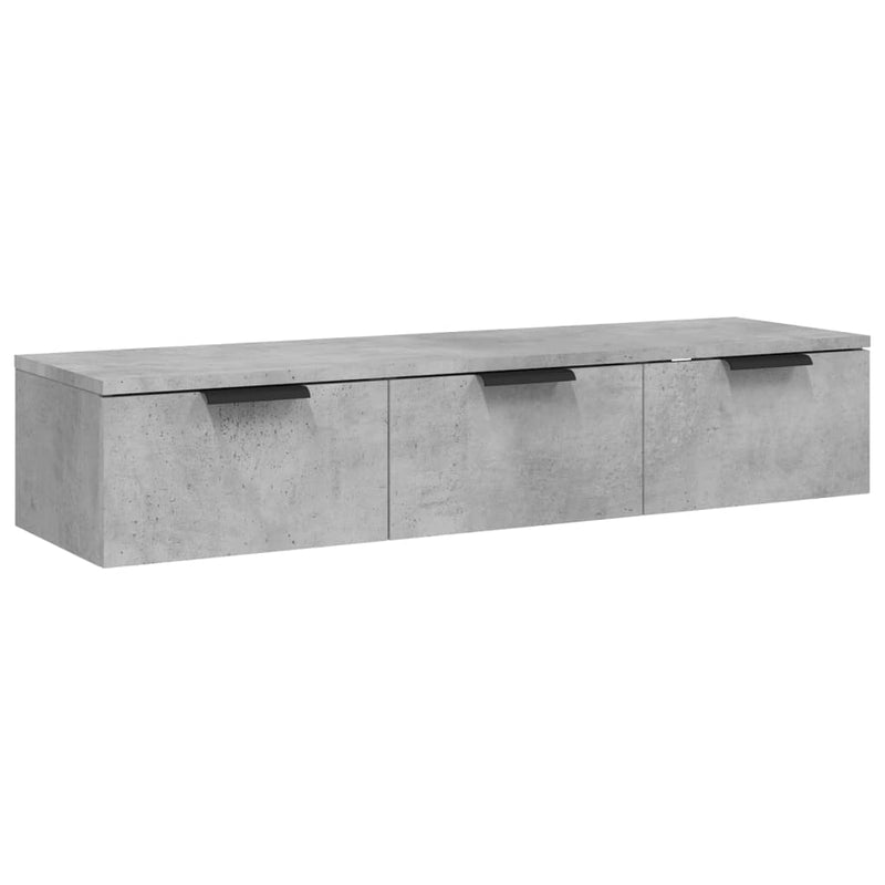 Wandschrank Betongrau 102x30x20 cm Holzwerkstoff