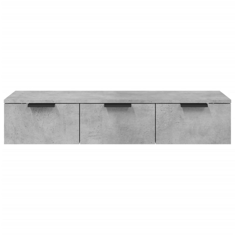 Wandschrank Betongrau 102x30x20 cm Holzwerkstoff