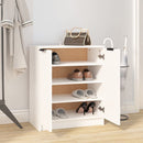 Schuhschrank Weiß 59X35X70 Cm Holzwerkstoff