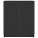 Schuhschrank Schwarz 59X35X70 Cm Holzwerkstoff