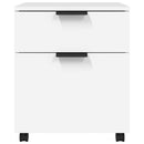 Mobiler Aktenschrank Mit Rollen 45X38X54 Cm Holzwerkstoff