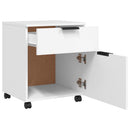 Mobiler Aktenschrank Mit Rollen 45X38X54 Cm Holzwerkstoff