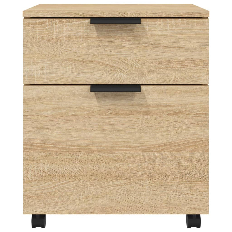 Mobiler Aktenschrank mit Rollen Sonoma-Eiche 45x38x54 cm