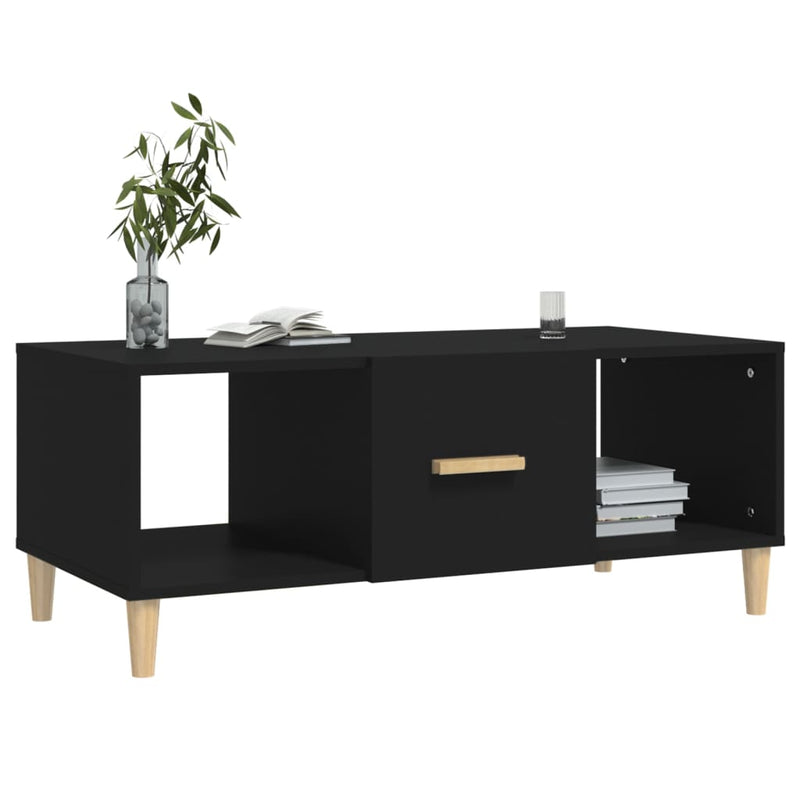 Couchtisch Schwarz 102x50x40 cm Holzwerkstoff