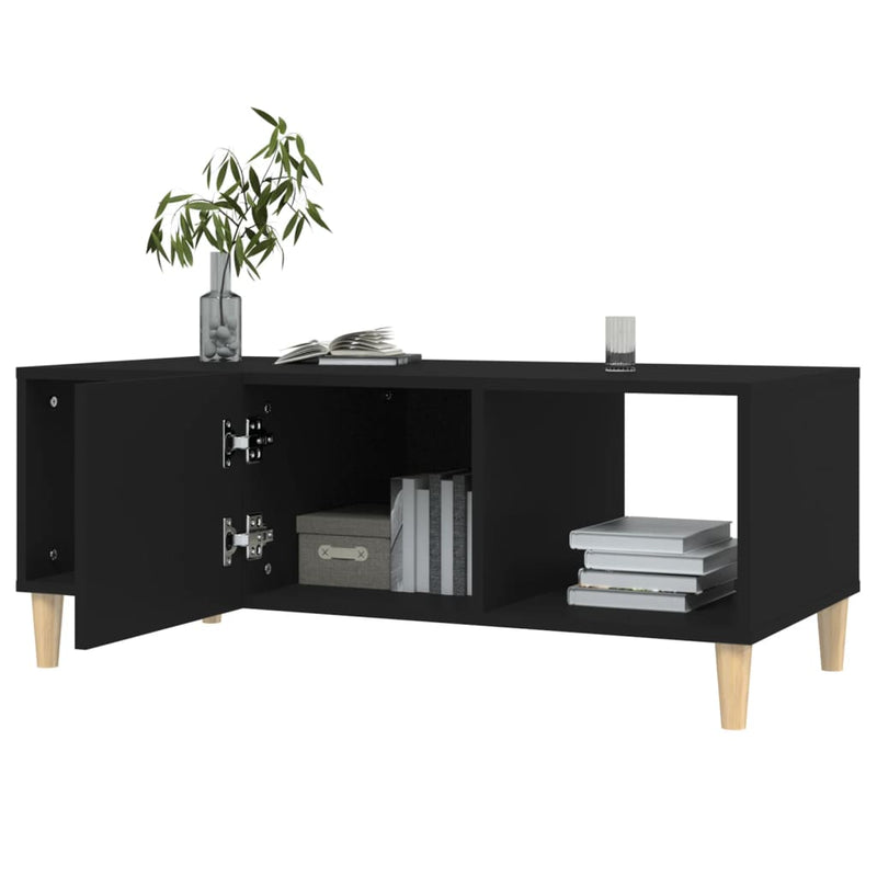 Couchtisch Schwarz 102x50x40 cm Holzwerkstoff