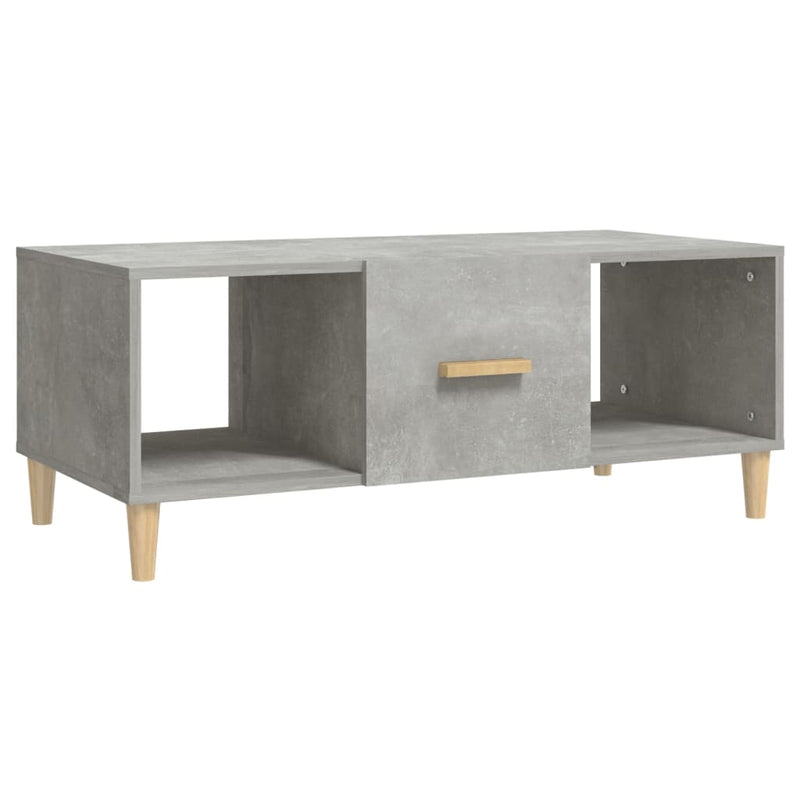 Couchtisch Betongrau 102x50x40 cm Holzwerkstoff