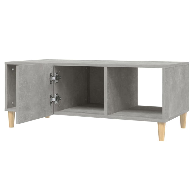 Couchtisch Betongrau 102x50x40 cm Holzwerkstoff