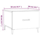 Couchtisch Mit Metallbeinen 50X50X40 Cm
