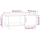 Couchtisch 90X50X40 Cm Holzwerkstoff