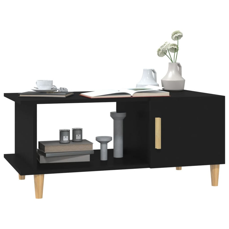 Couchtisch Schwarz 90x50x40 cm Holzwerkstoff