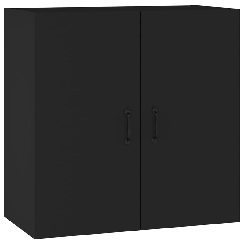 Wandschrank Schwarz 60x31x60 cm Holzwerkstoff