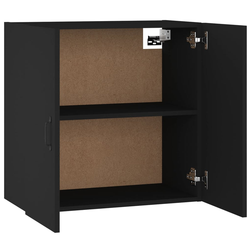 Wandschrank Schwarz 60x31x60 cm Holzwerkstoff