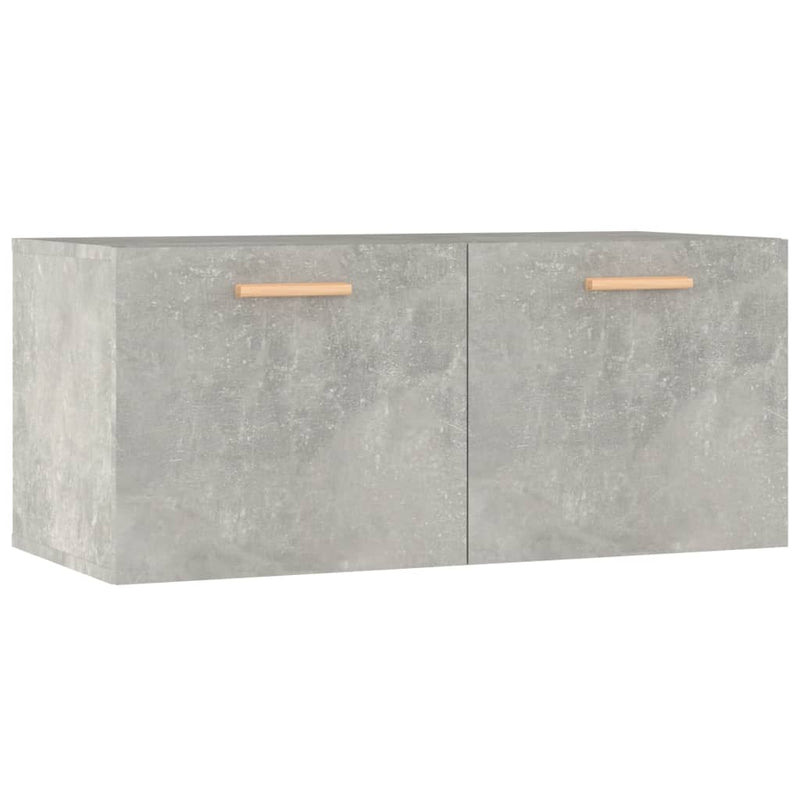 Wandschrank Betongrau 80x35x36,5 cm Holzwerkstoff