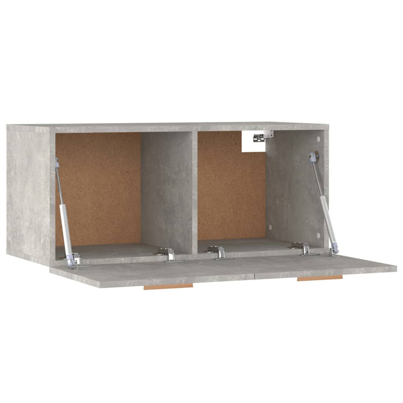 Wandschrank Betongrau 80x35x36,5 cm Holzwerkstoff