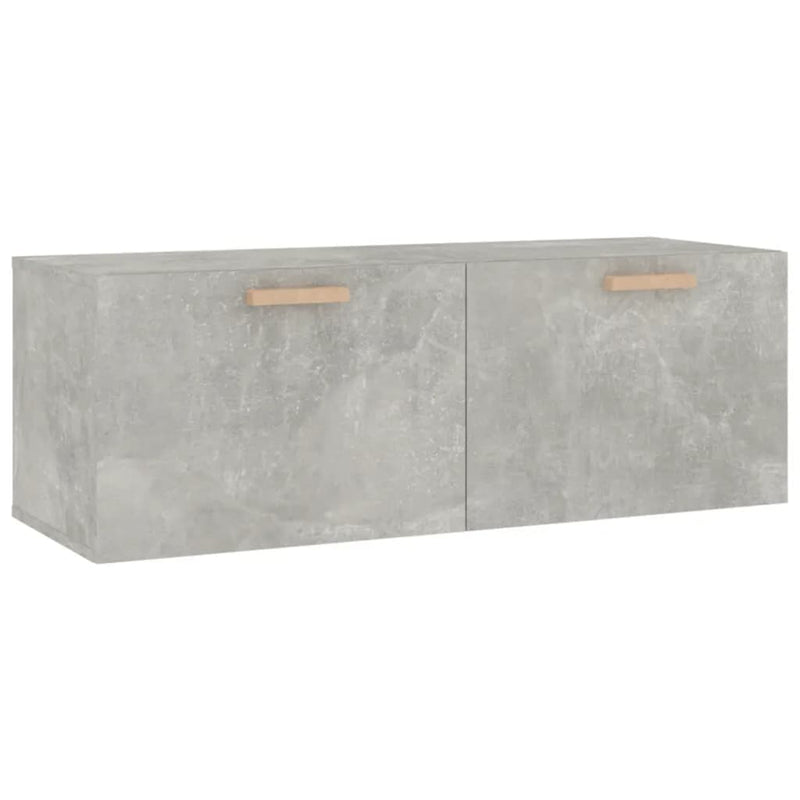 Wandschrank Betongrau 100x36,5x35 cm Holzwerkstoff