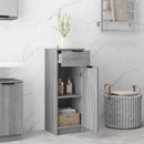 Badschrank Grau Sonoma 32X34X90 Cm Holzwerkstoff